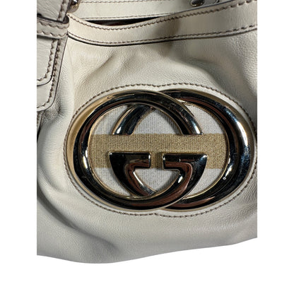 GUCCI Britt Tote Bag Calfskin Leather