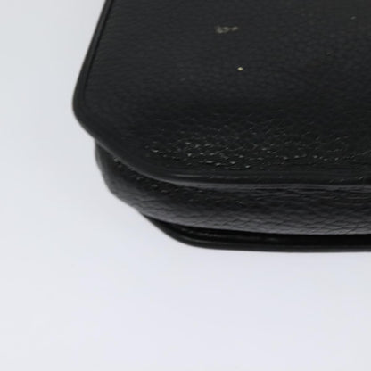 Christian Dior Vintage CD Flap Leather, Black, Leather, Shoulder Bag
