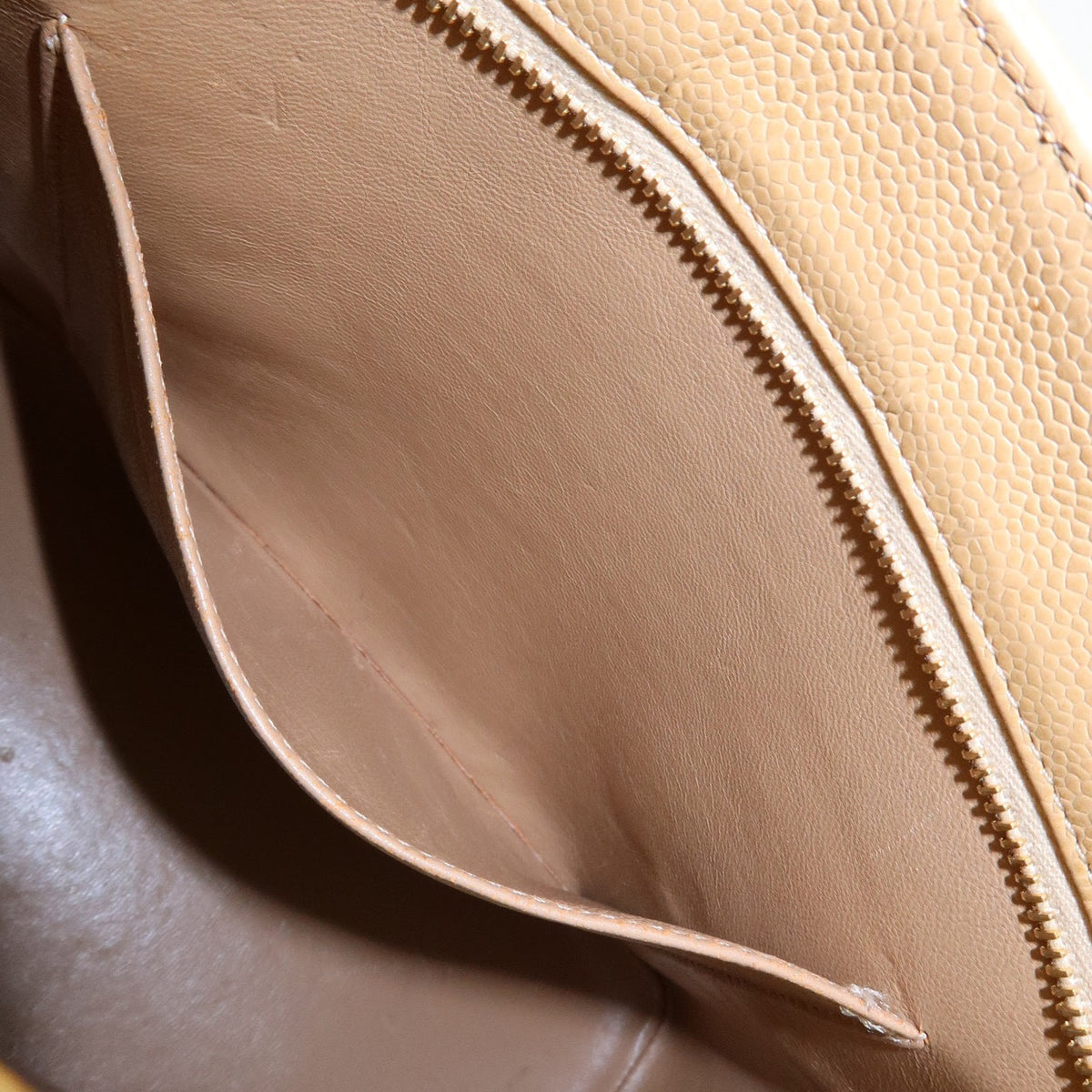 Chanel Medallion Quilted Lambskin, Beige, Calfskin, Tote Bag