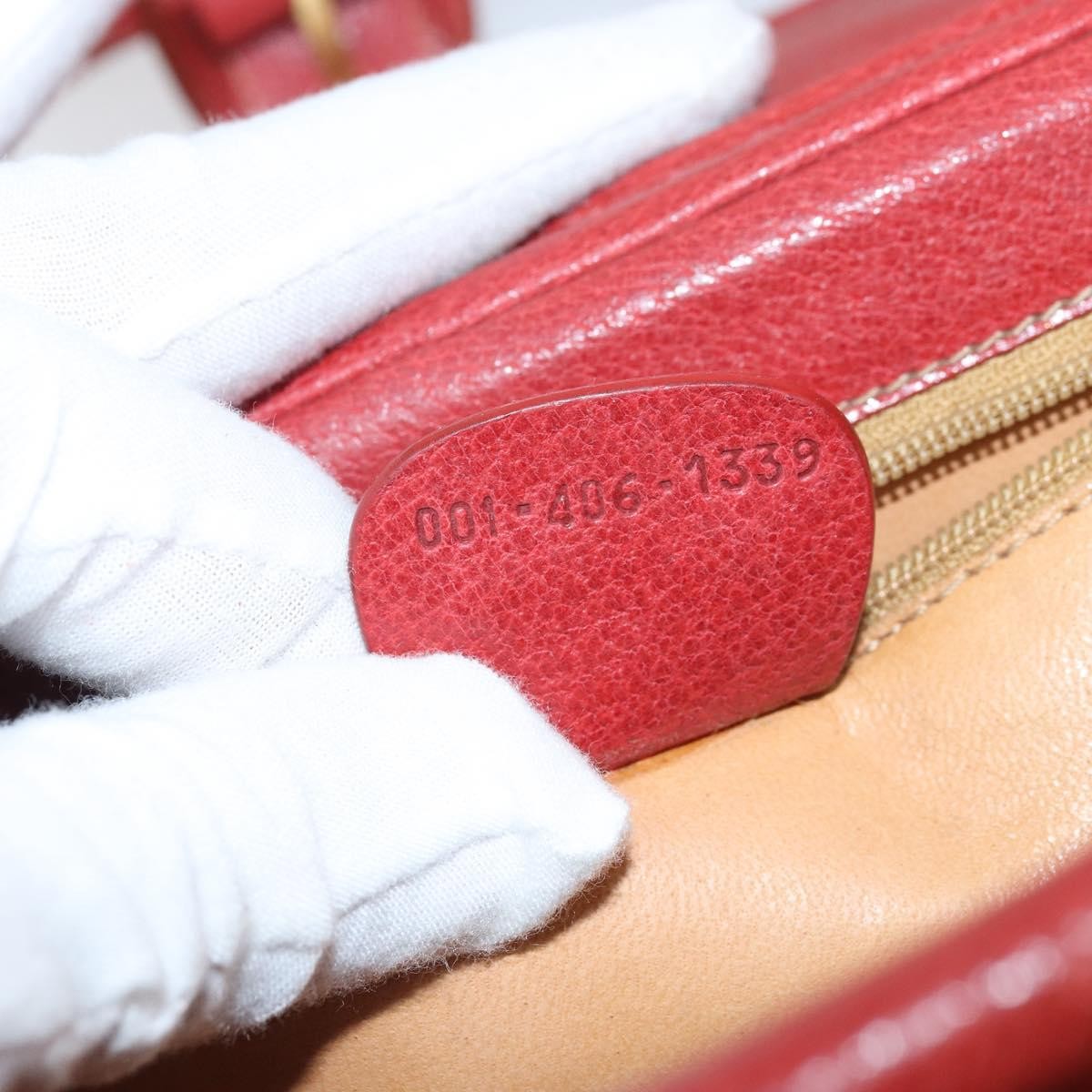 Gucci Vintage Leather, Red, Leather, Shoulder Bag