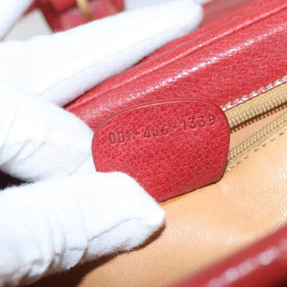 Gucci Vintage Leather, Red, Leather, Shoulder Bag