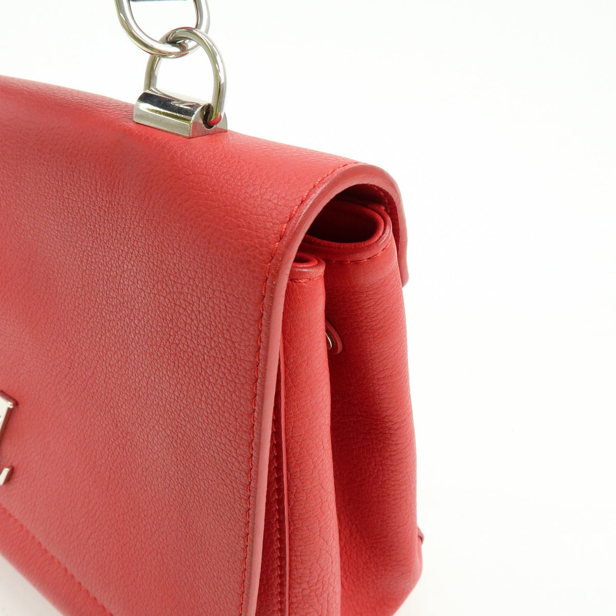 Louis Vuitton Lockme II Leather, Red, Leather, Shoulder Bag
