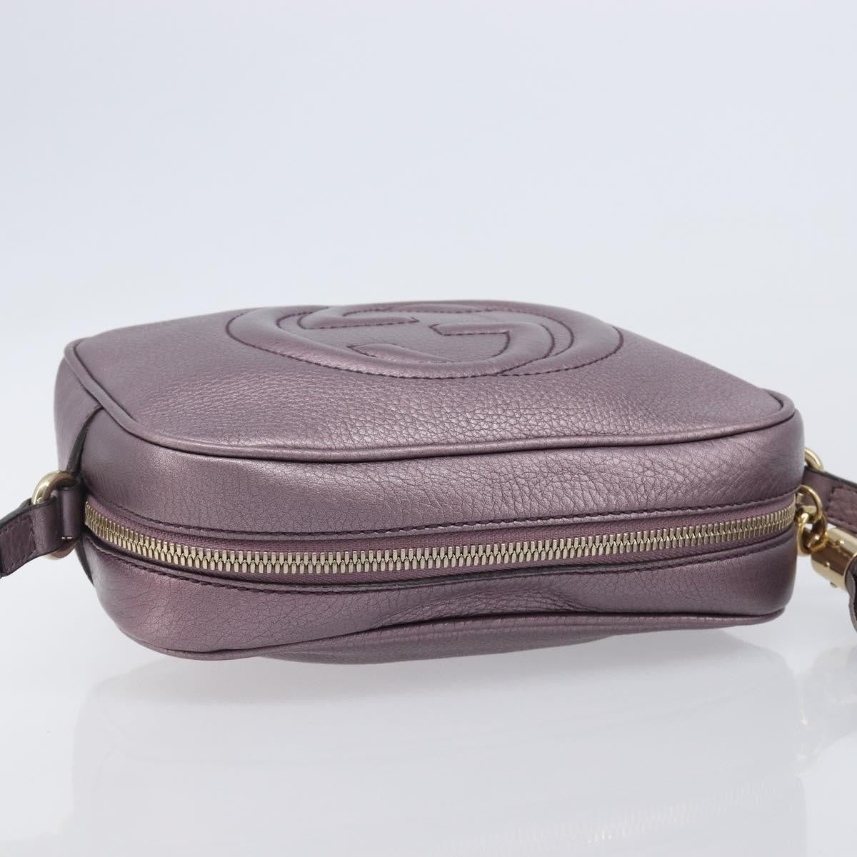 Gucci Soho Disco Leather, Pink, Leather, Crossbody Bag