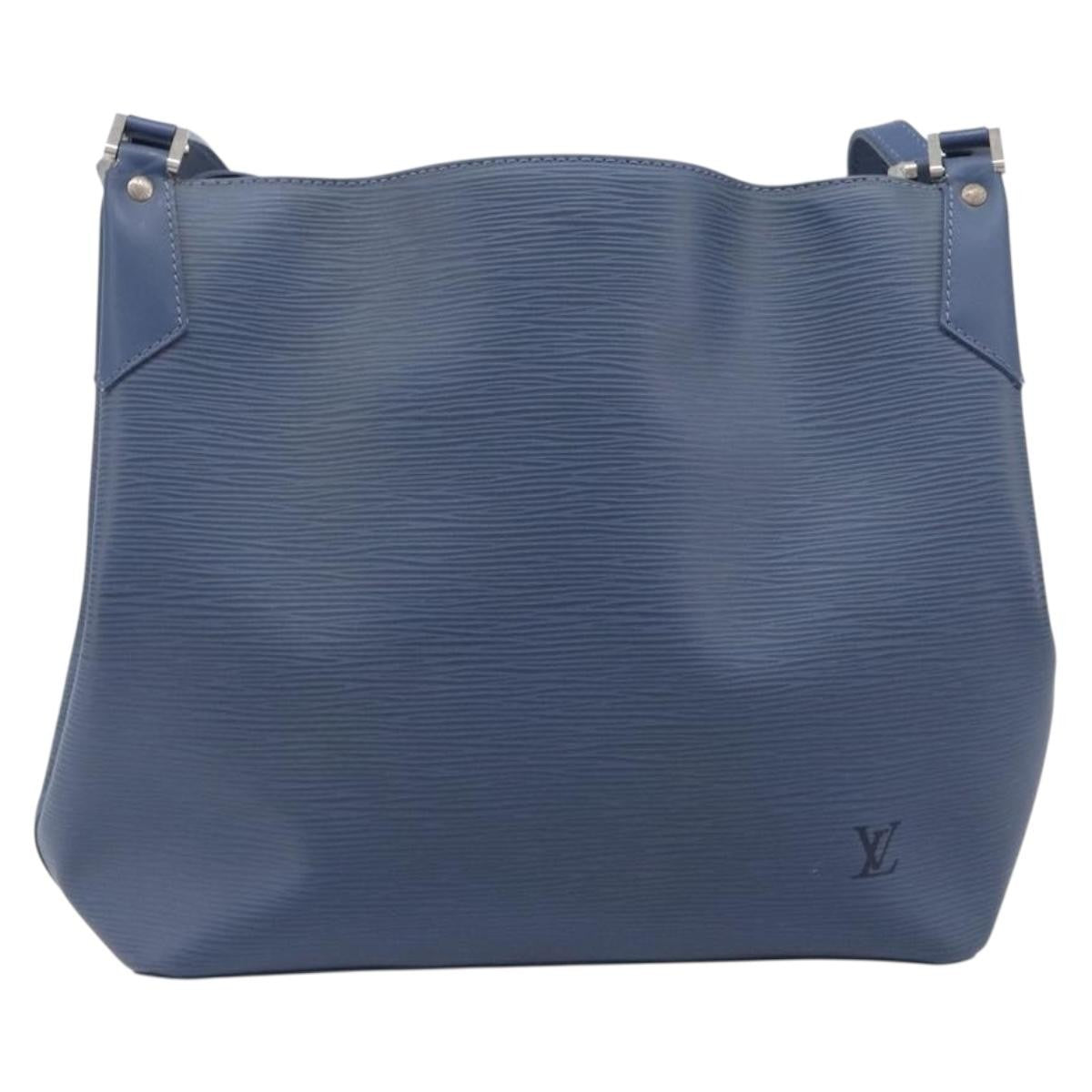 Louis Vuitton Mandara Epi Leather, Blue, Leather, Shoulder Bag