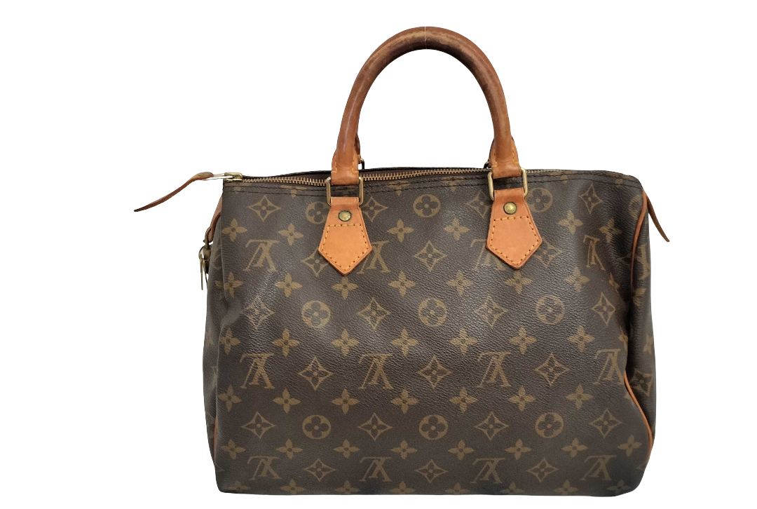 Louis Vuitton Speedy Monogram Canvas, Brown, Canvas, Handbag