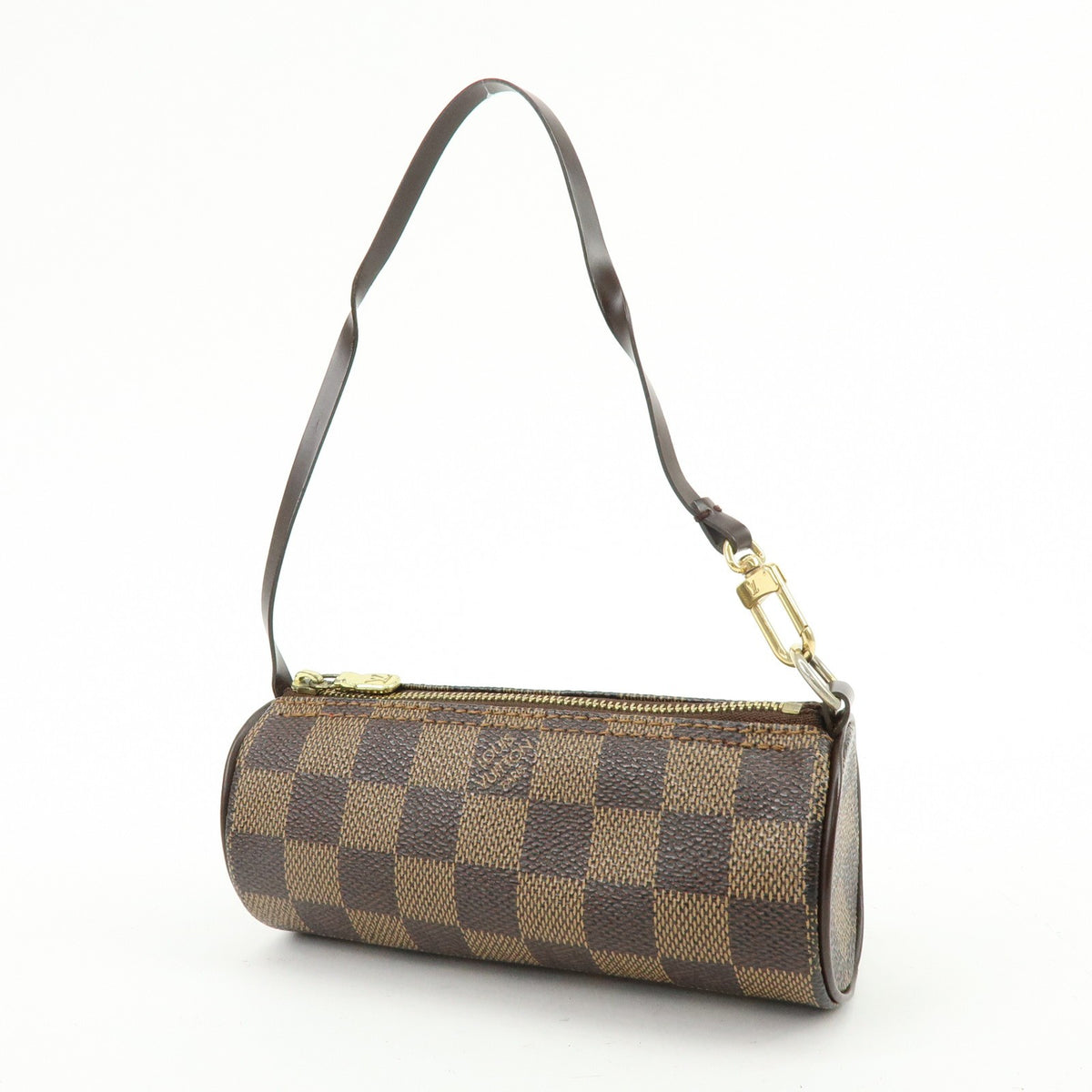Louis Vuitton Papillon Pochette Damier, Brown, Canvas, Clutch