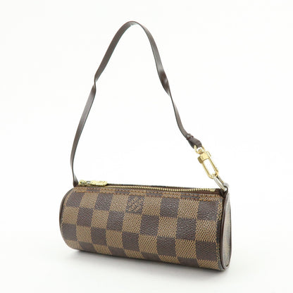 Louis Vuitton Papillon Pochette Damier, Brown, Canvas, Clutch