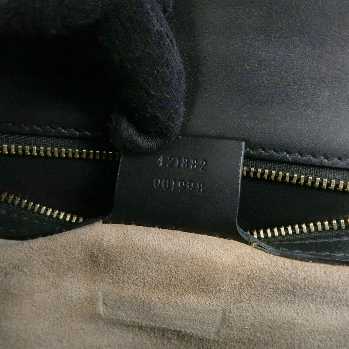 Gucci Sylvie Leather, Black, Leather, Shoulder Bag