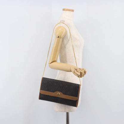 Christian Dior Vintage Honeycomb Canvas, Black, Canvas, Shoulder Bag