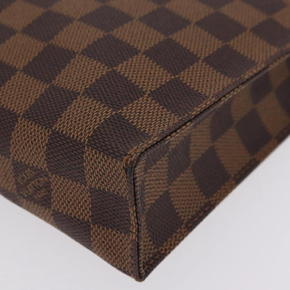 Louis Vuitton Toiletry Pouch Damier, Brown, Canvas, Clutch