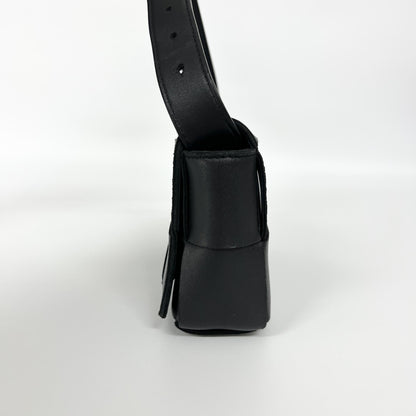 Bottega Veneta Cassette Belt Maxi Intrecciato Leather, Black, Leather, Clutch