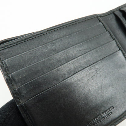 Bottega Veneta Bifold Intrecciato Nappa, Black, Leather, Wallet