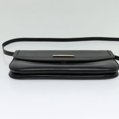 Bally Vintage Leather, Black, Leather, Shoulder Bag