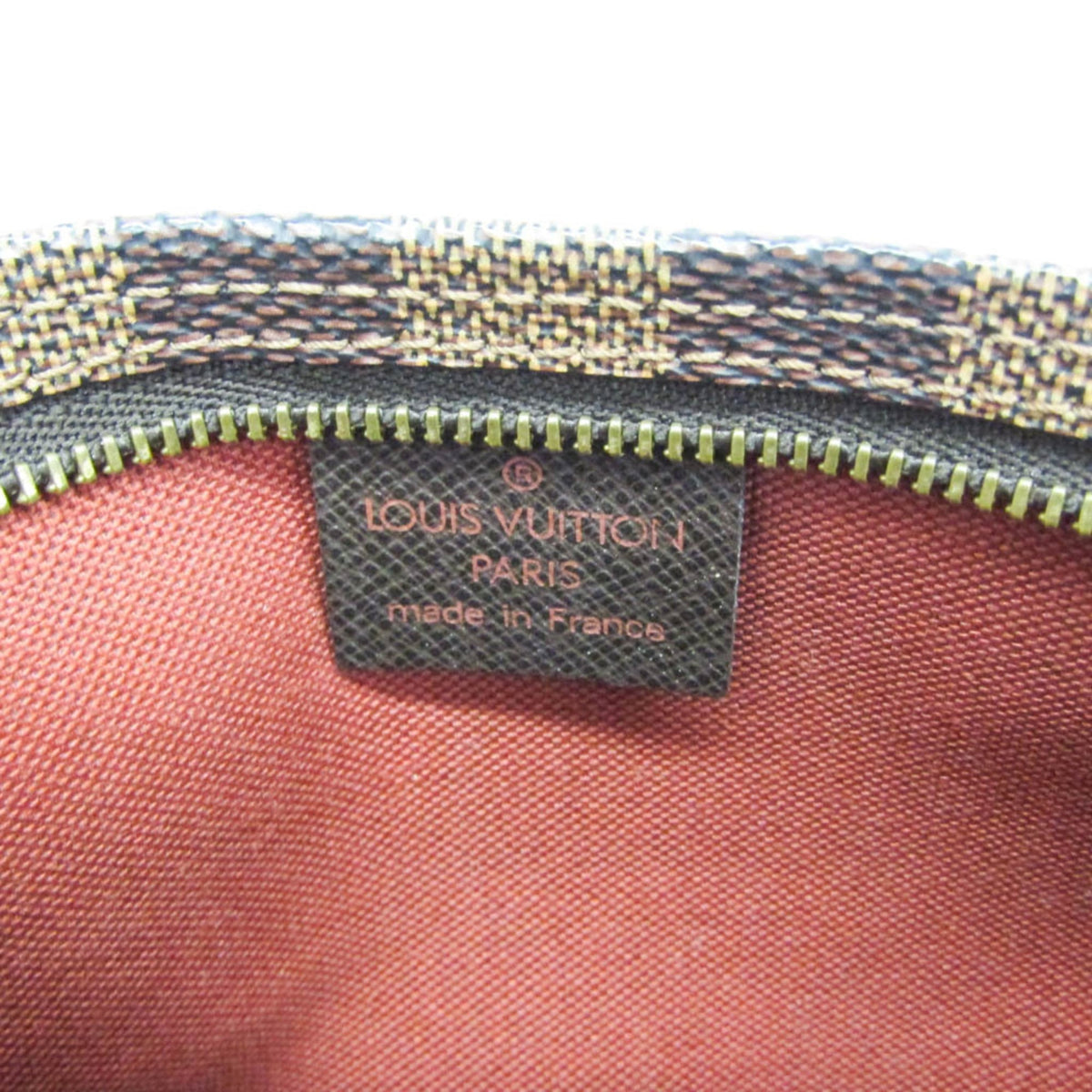 Louis Vuitton Trousse Make Up Damier, Brown, Canvas, Clutch