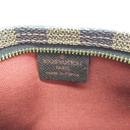 Louis Vuitton Trousse Make Up Damier, Brown, Canvas, Clutch