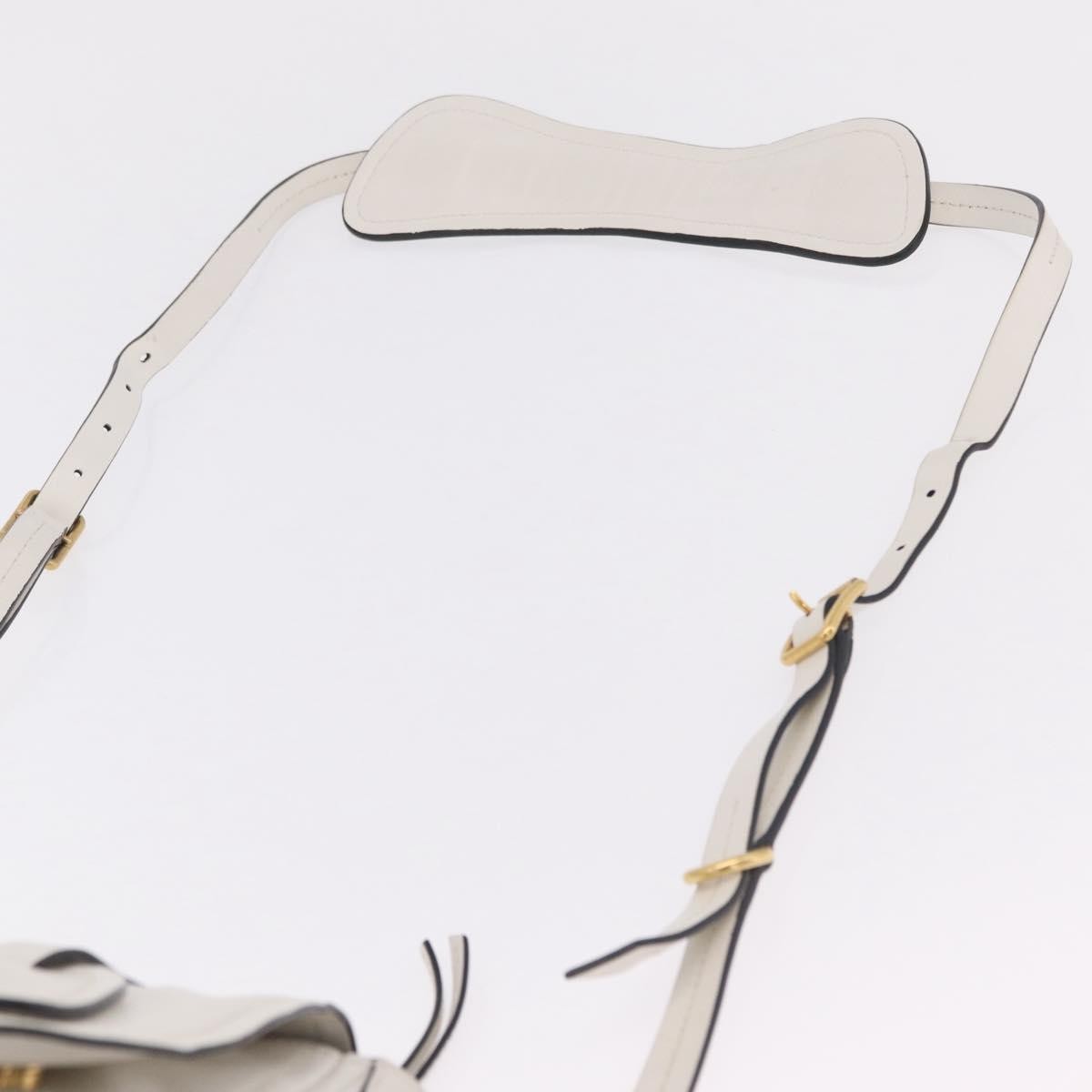 Miu Miu Grace Lux Leather, White, Leather, Shoulder Bag