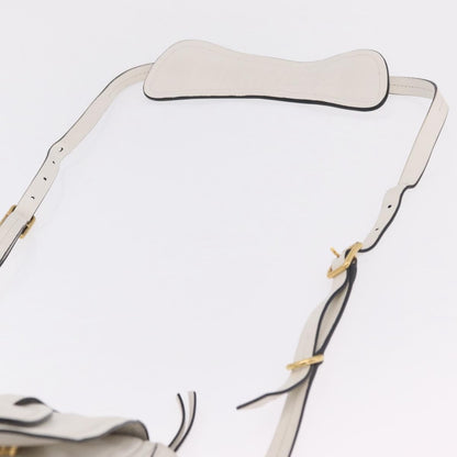 Miu Miu Grace Lux Leather, White, Leather, Shoulder Bag