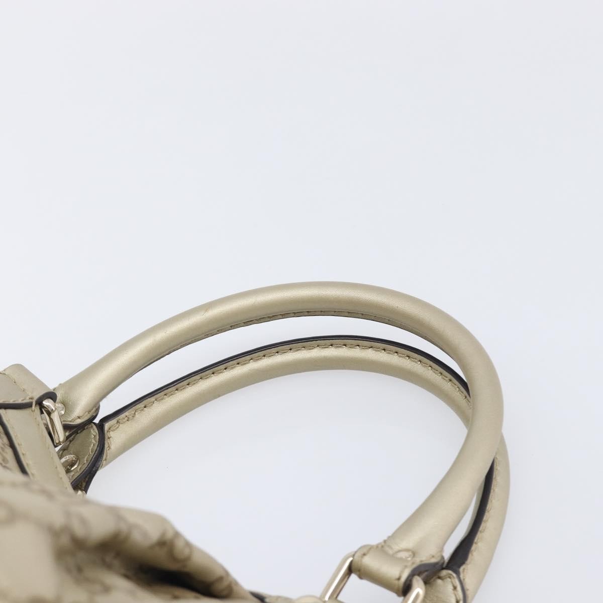 Gucci Sukey Guccissima Leather, Gold, Canvas, Tote Bag