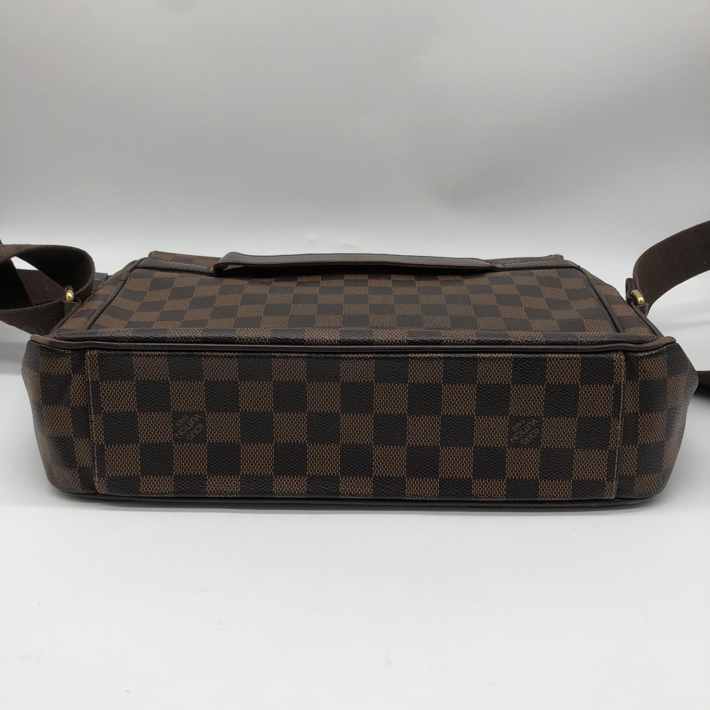 Louis Vuitton Shelton Messenger Damier Ebene, Brown, Canvas, Shoulder Bag