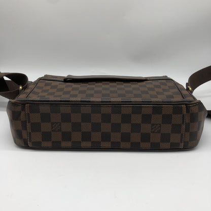 Louis Vuitton Shelton Messenger Damier Ebene, Brown, Canvas, Shoulder Bag