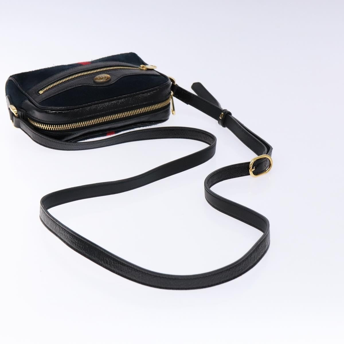 Gucci Ophidia Suede, Navy, Suede, Shoulder Bag