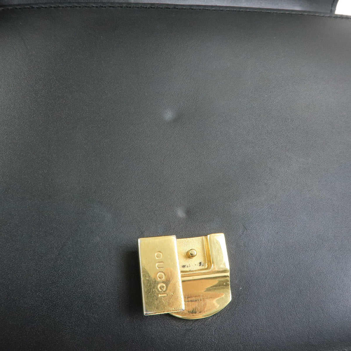 Gucci Sylvie Leather, Black, Leather, Shoulder Bag