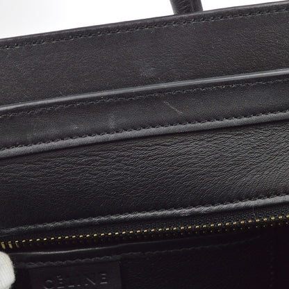 Celine Luggage Leather, Green, Leather, Handbag