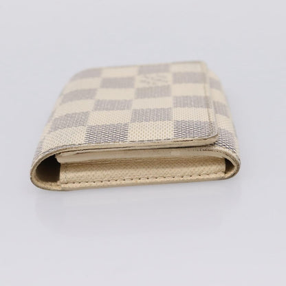 Louis Vuitton Envelope Business Card Holder Damier, White, Canvas, Card Holder