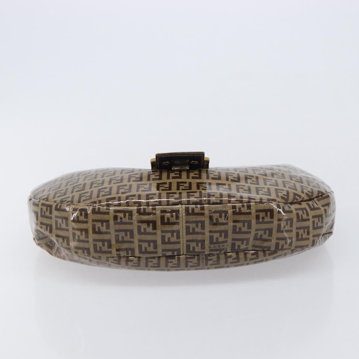 Fendi Zucchino Canvas Mamma Baguette Canvas, Brown, Canvas, Shoulder Bag