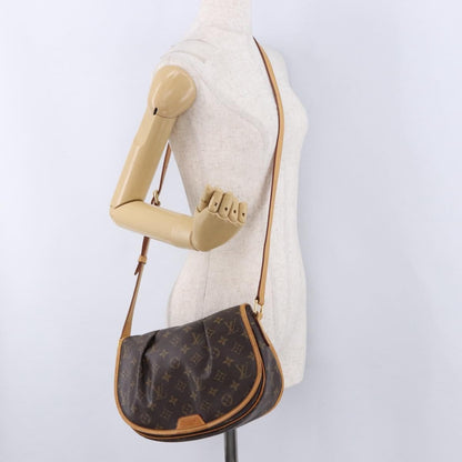 Louis Vuitton Menilmontant Monogram Canvas, Brown, Canvas, Handbag