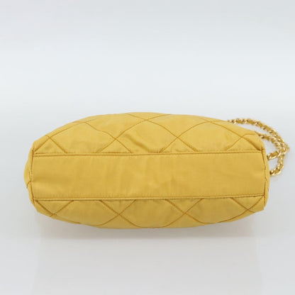 Prada Re-Edition 1995 Chain Quilted Re-Nylon, Yellow, Nylon, Tote Bag