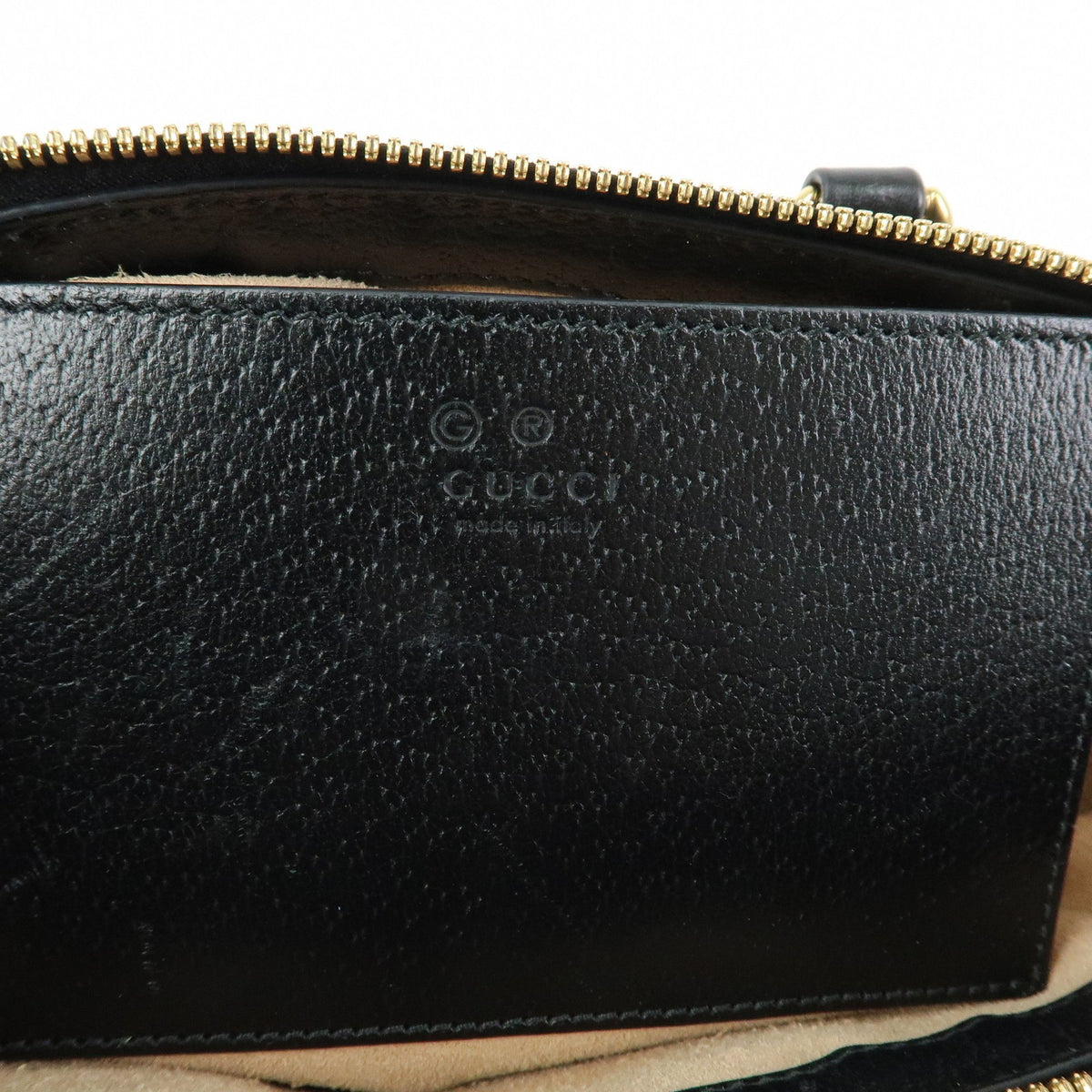 Gucci Ophidia Top Handle Leather, Black, Leather, Tote Bag