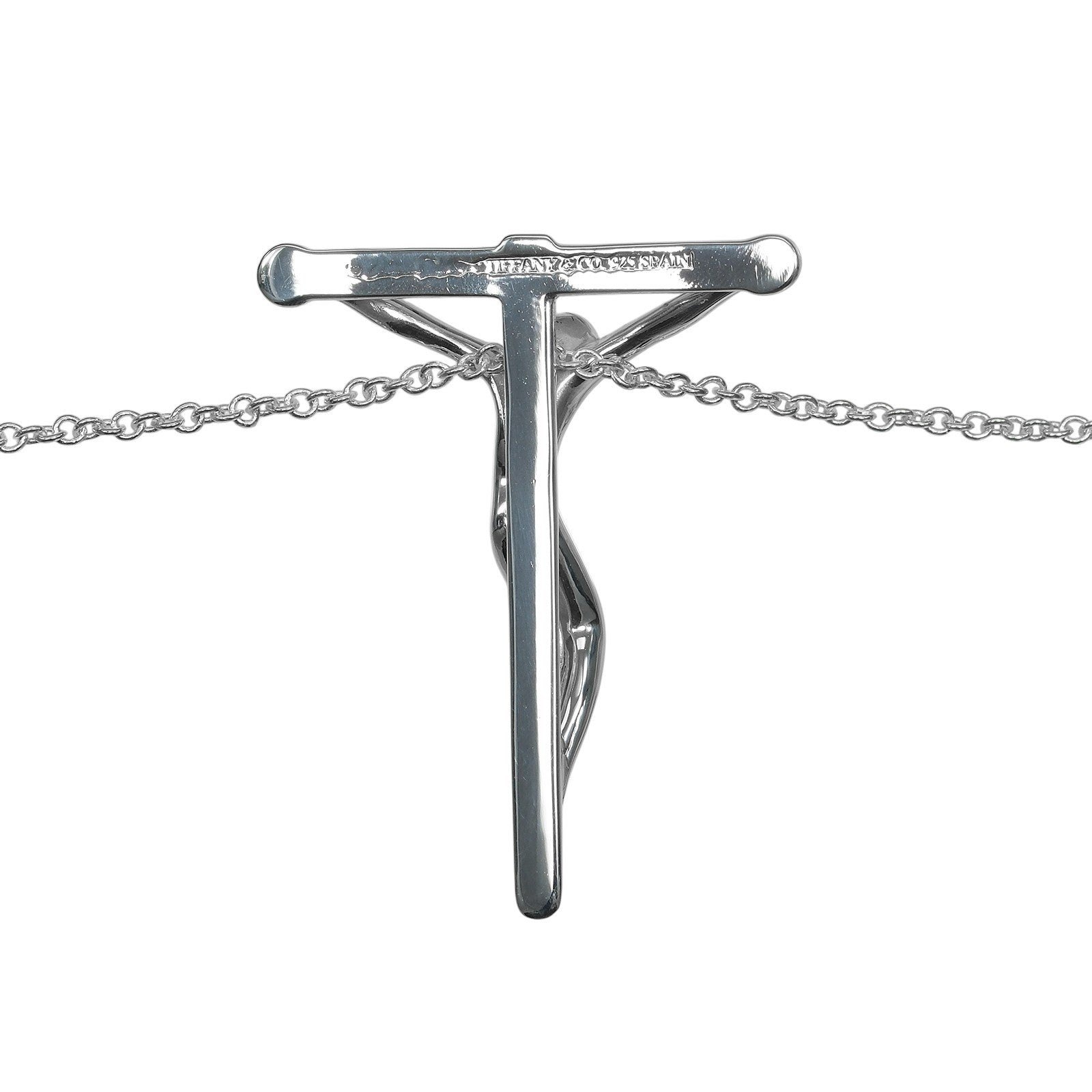 Tiffany & Co. Cross Pendant Silver, Silver, Silver, Necklace