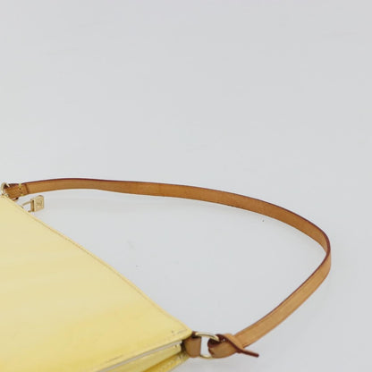 Louis Vuitton Lexington Pochette Monogram Vernis, Beige, Patent Leather, Clutch