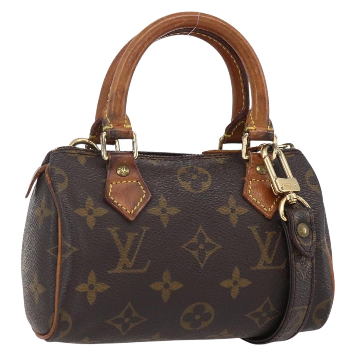 Louis Vuitton Speedy Mini HL Handbag Monogram Canvas, BROWN, CANVAS, Handbag