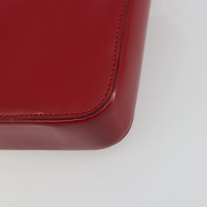 Prada Bow Top handle Leather, Red, Leather, Handbag