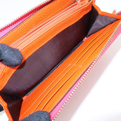 Gucci Bamboo Tassel Zip Leather, Pink, Leather, Wallet