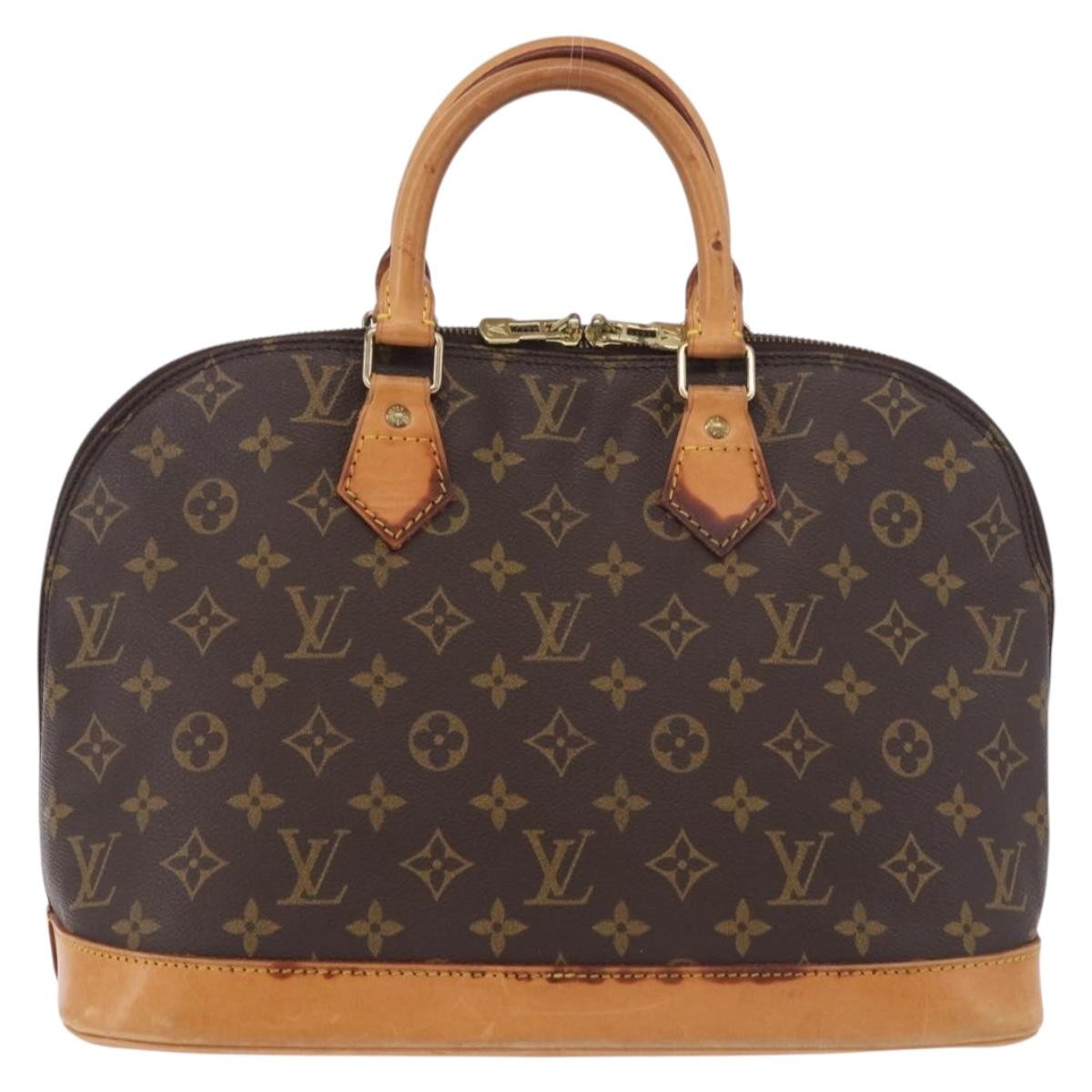Louis Vuitton Vintage Alma Monogram Canvas, Brown, Canvas, Handbag