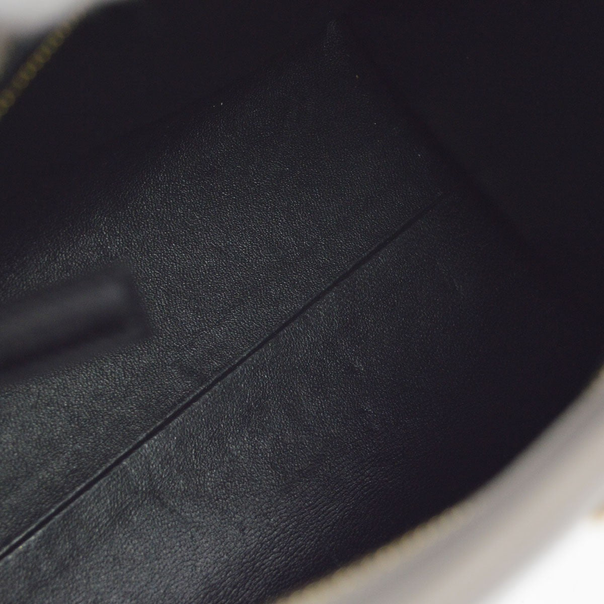 Saint Laurent Monogram Cabas Leather, Gray, Leather, Tote Bag