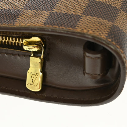 Louis Vuitton Pochette Saint Louis Damier Ebene, Brown, Canvas, Clutch