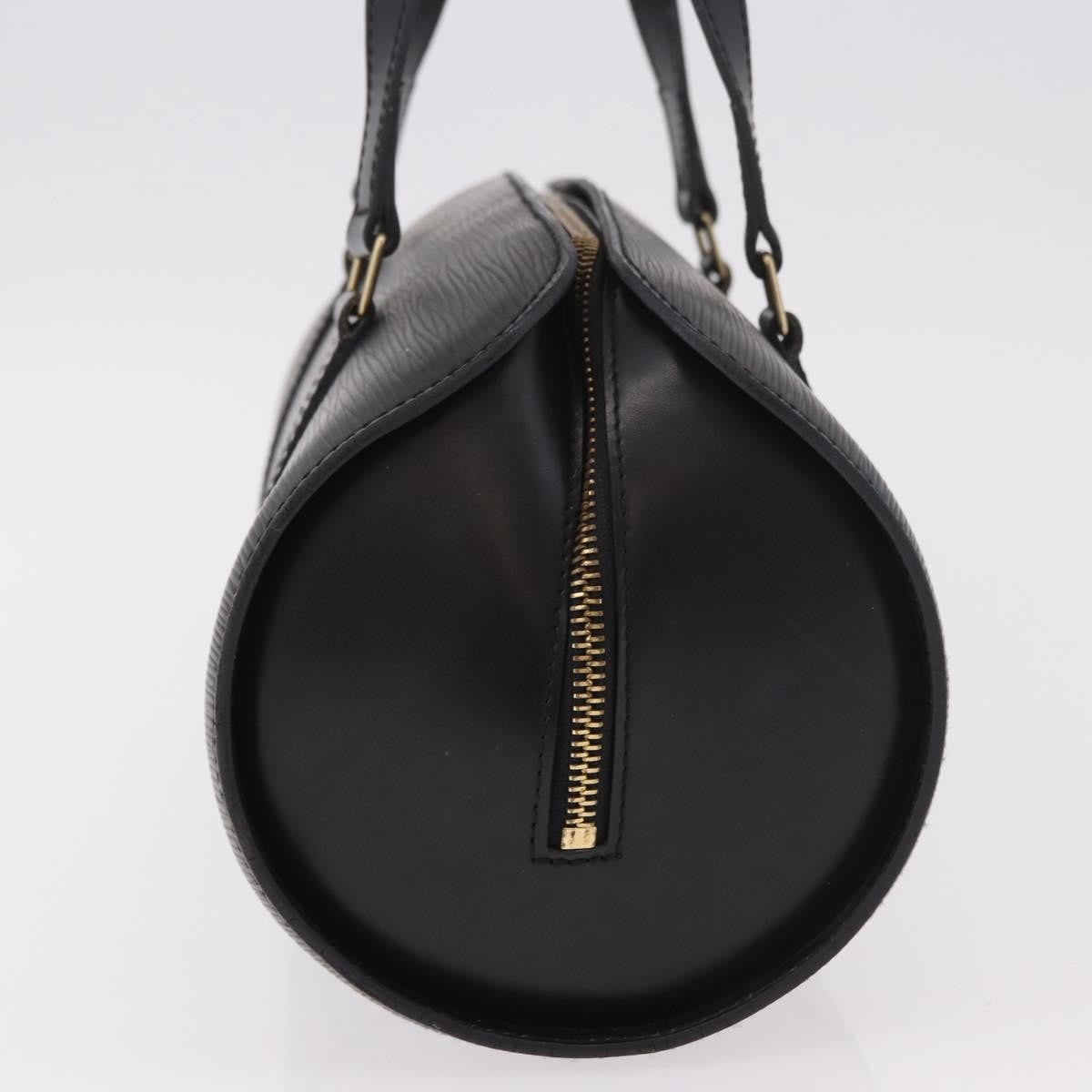 Louis Vuitton Soufflot Epi Leather, Black, Leather, Handbag