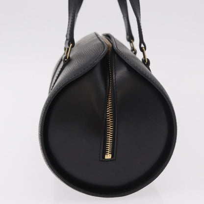 Louis Vuitton Soufflot Epi Leather, Black, Leather, Handbag