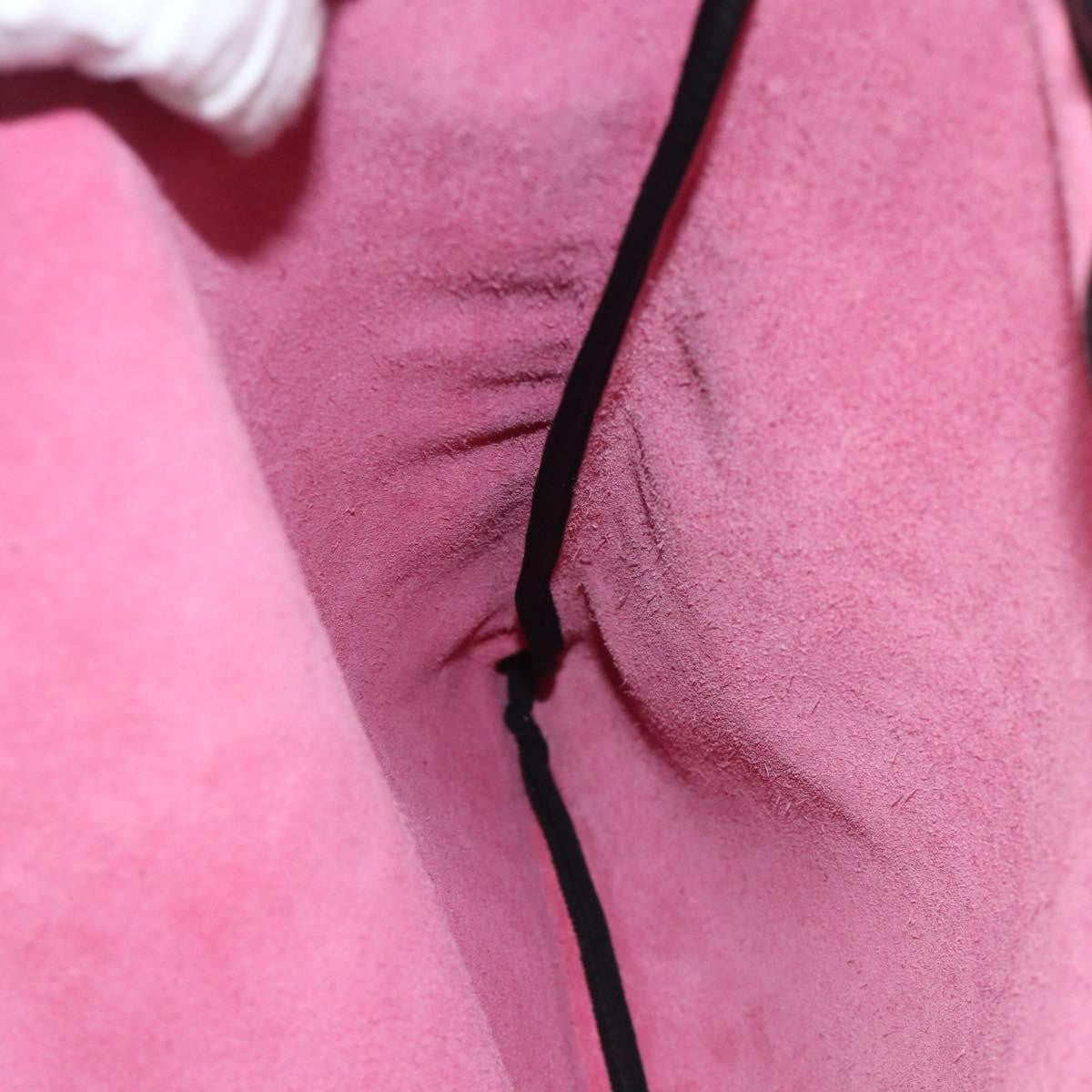 Gucci Logo Drawstring Printed Leather, Pink, Leather, Backpack