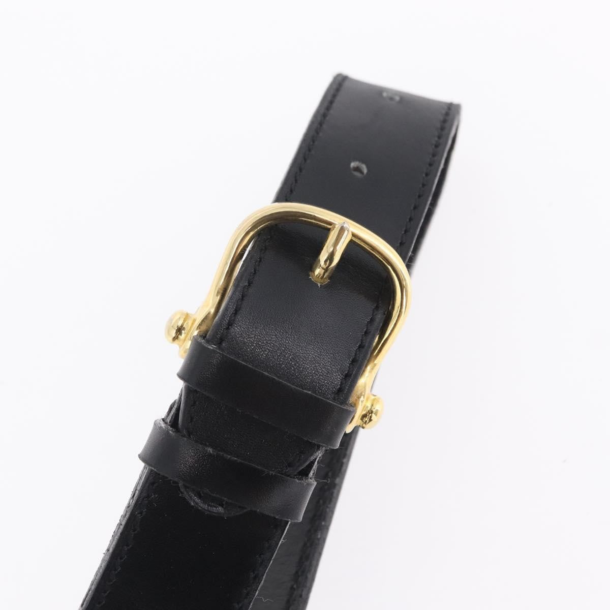 Celine Flap Shoulder Leather, Black, Leather, Shoulder Bag
