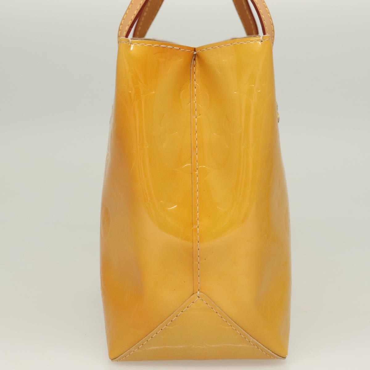 Louis Vuitton Reade Monogram Vernis, Yellow, Patent Leather, Handbag