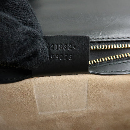 Gucci Sylvie Leather, Black, Leather, Shoulder Bag