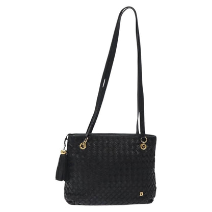 Bally Vintage Quilted leather, Black, Leather, Shoulder Bag