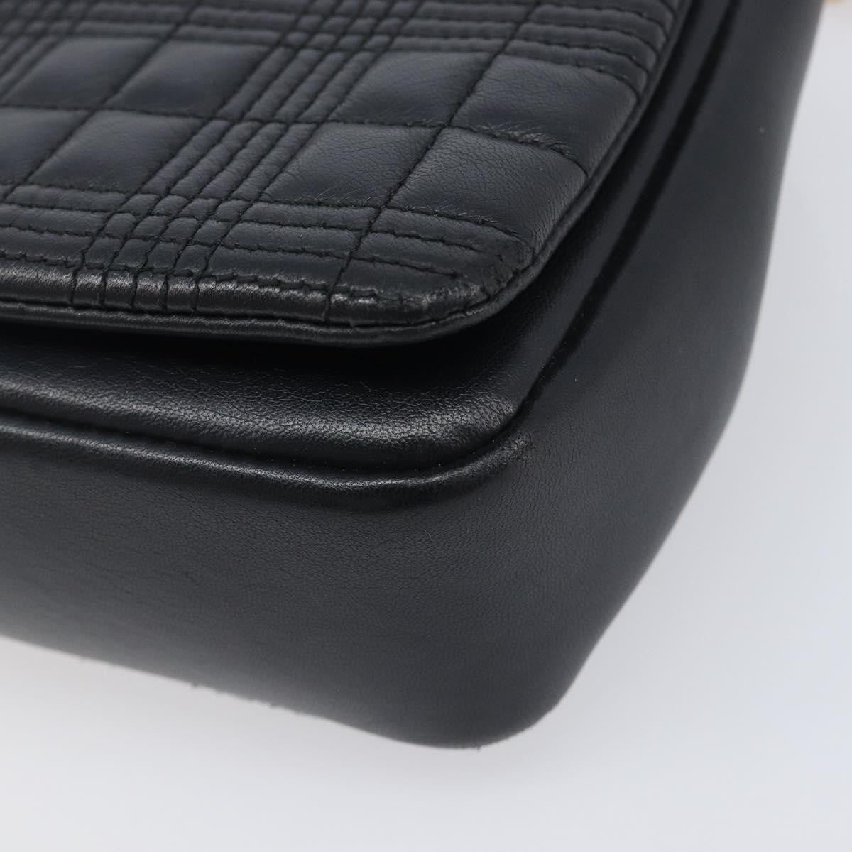 Burberry Lola Wallet on Chain Quilted Leather, Black, Leather, Crossbody Bag