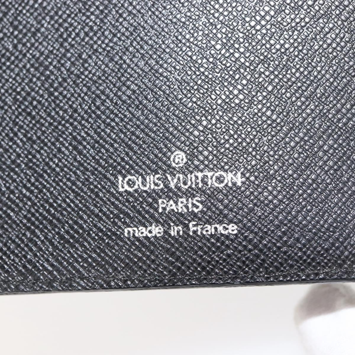 Louis Vuitton Agenda Cover Epi Leather, Black, Leather, Wallet