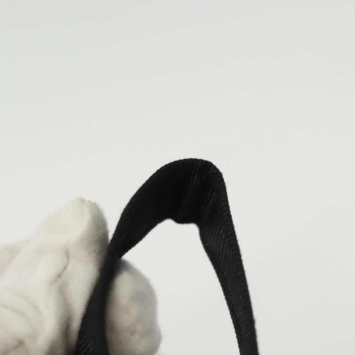 Celine Circle Logo Pouch Nylon, Black, Nylon, Clutch